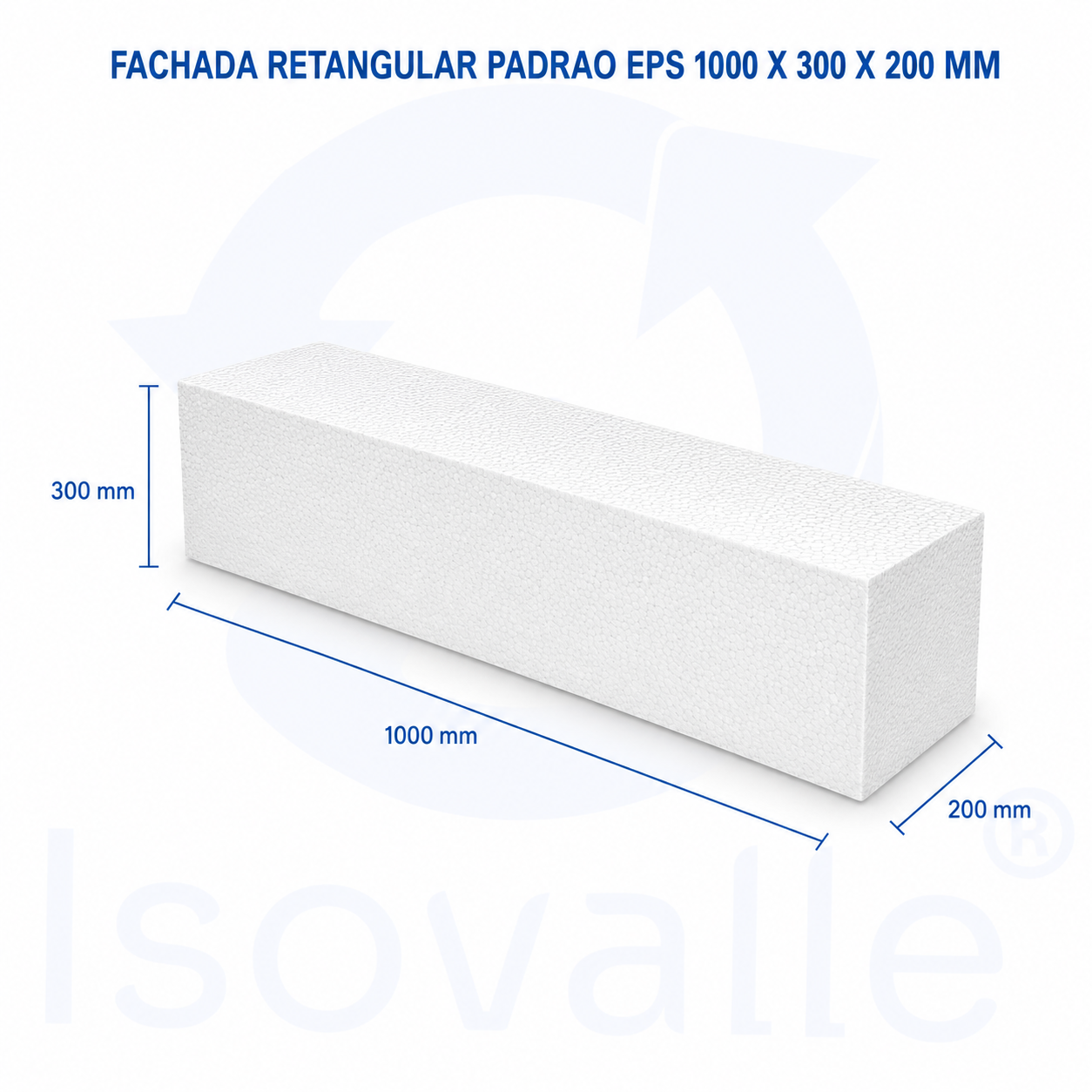 Moldura Fachada 1000x300x200mm